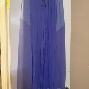 POL Purple Lace-Accent Pants